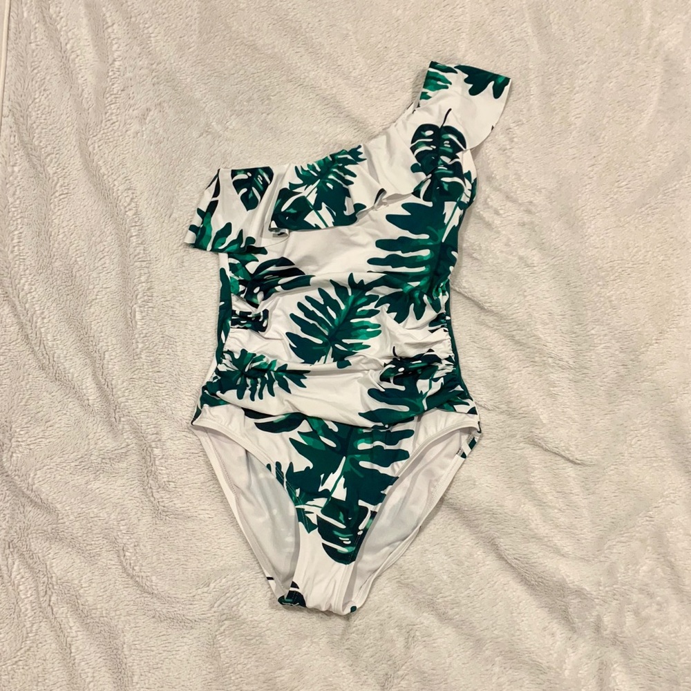 Asymmetrical One Piece Bathing Suit